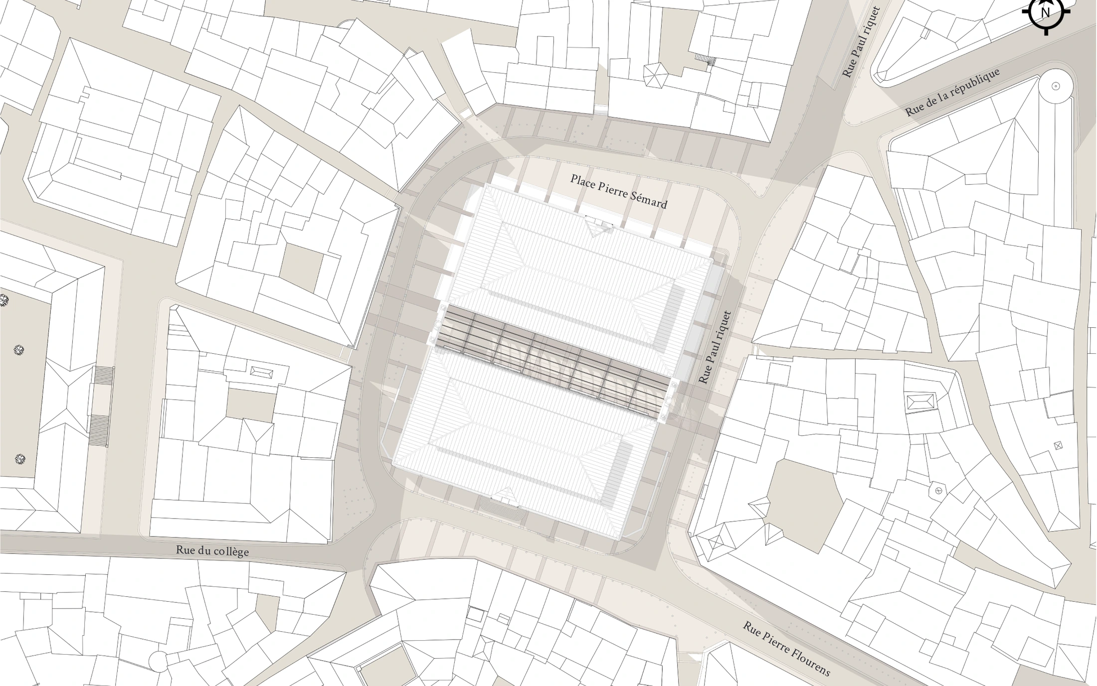 Plan d’implantation dans les parcours du centre-ville