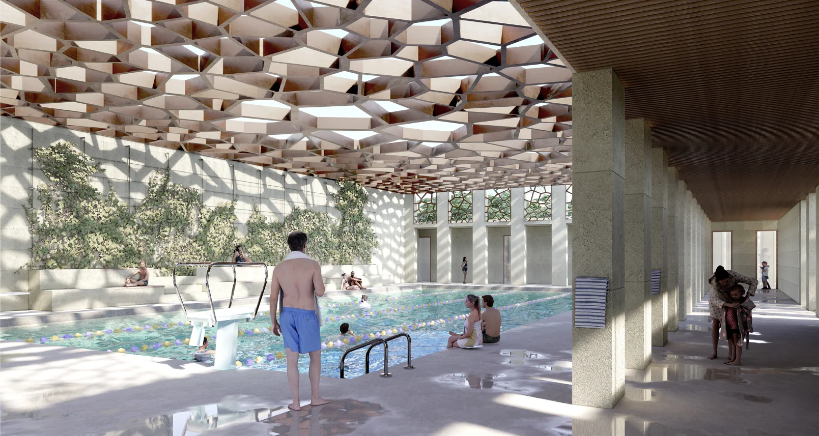 Le spa et sa piscine intérieure