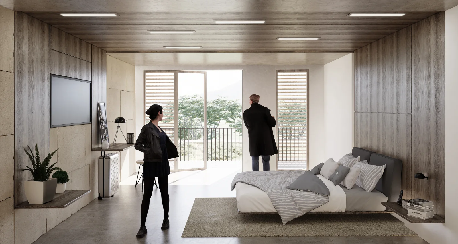 Une chambre tournée vers l’extérieur